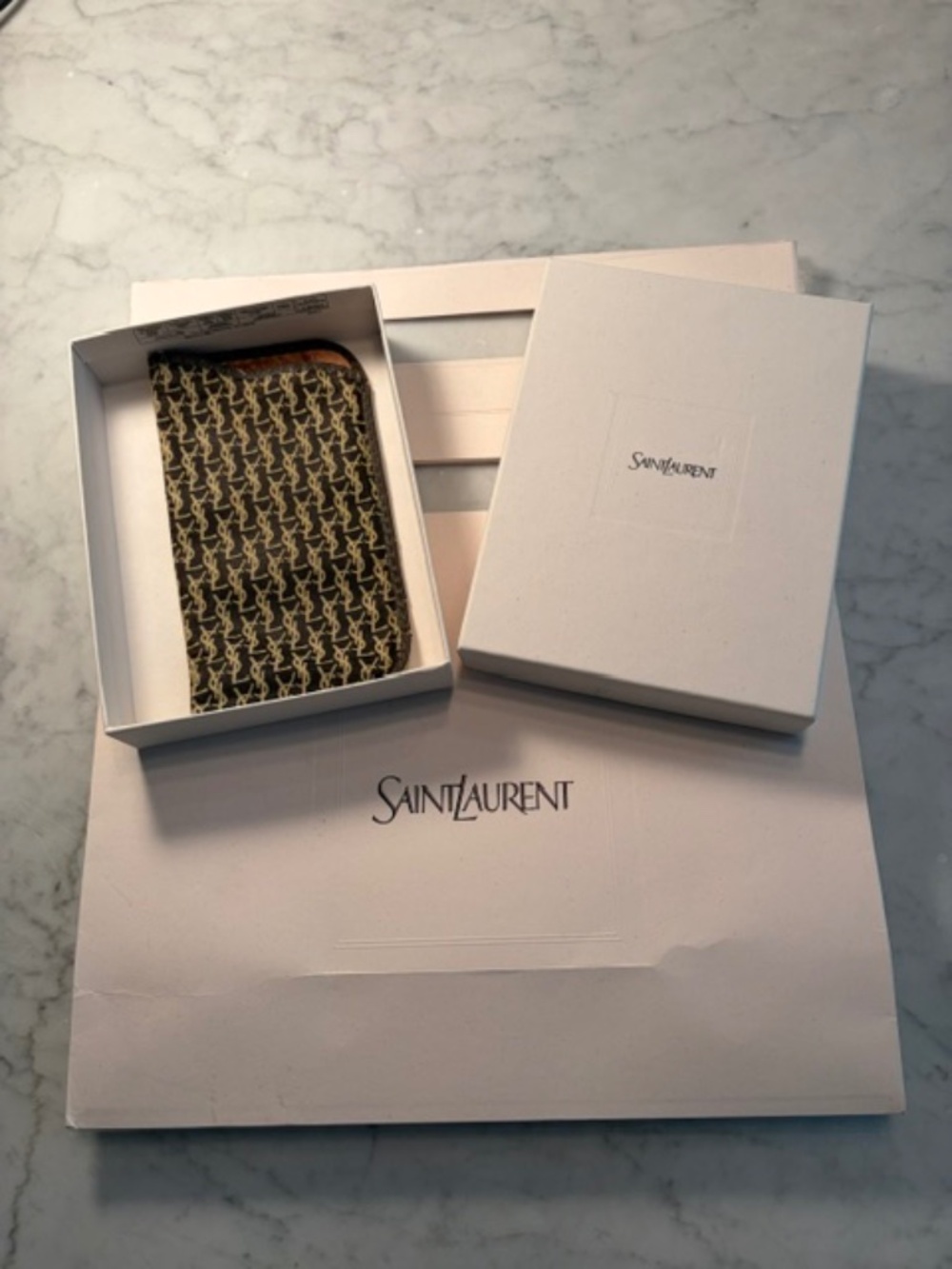 YSL Sunglasses Case Pouch & Saint Laurent Box/ Bag